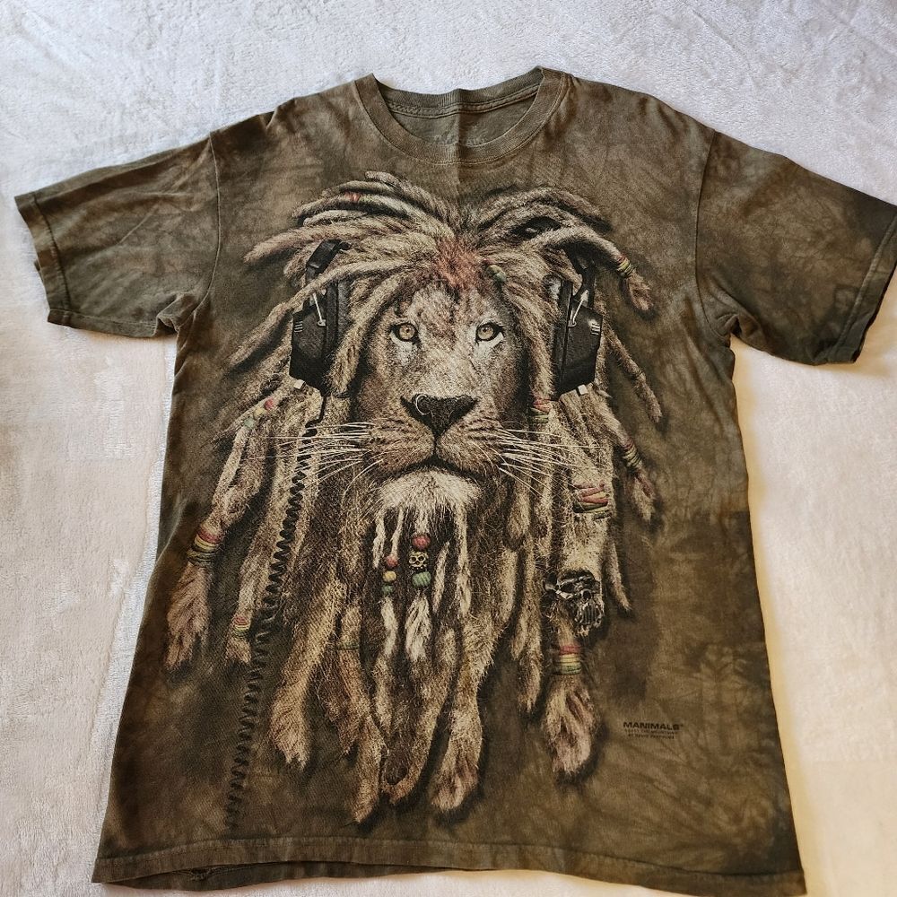 The Mountain Manimals Lion Graphic Tshirt Size Medium 2011 By David Penfound